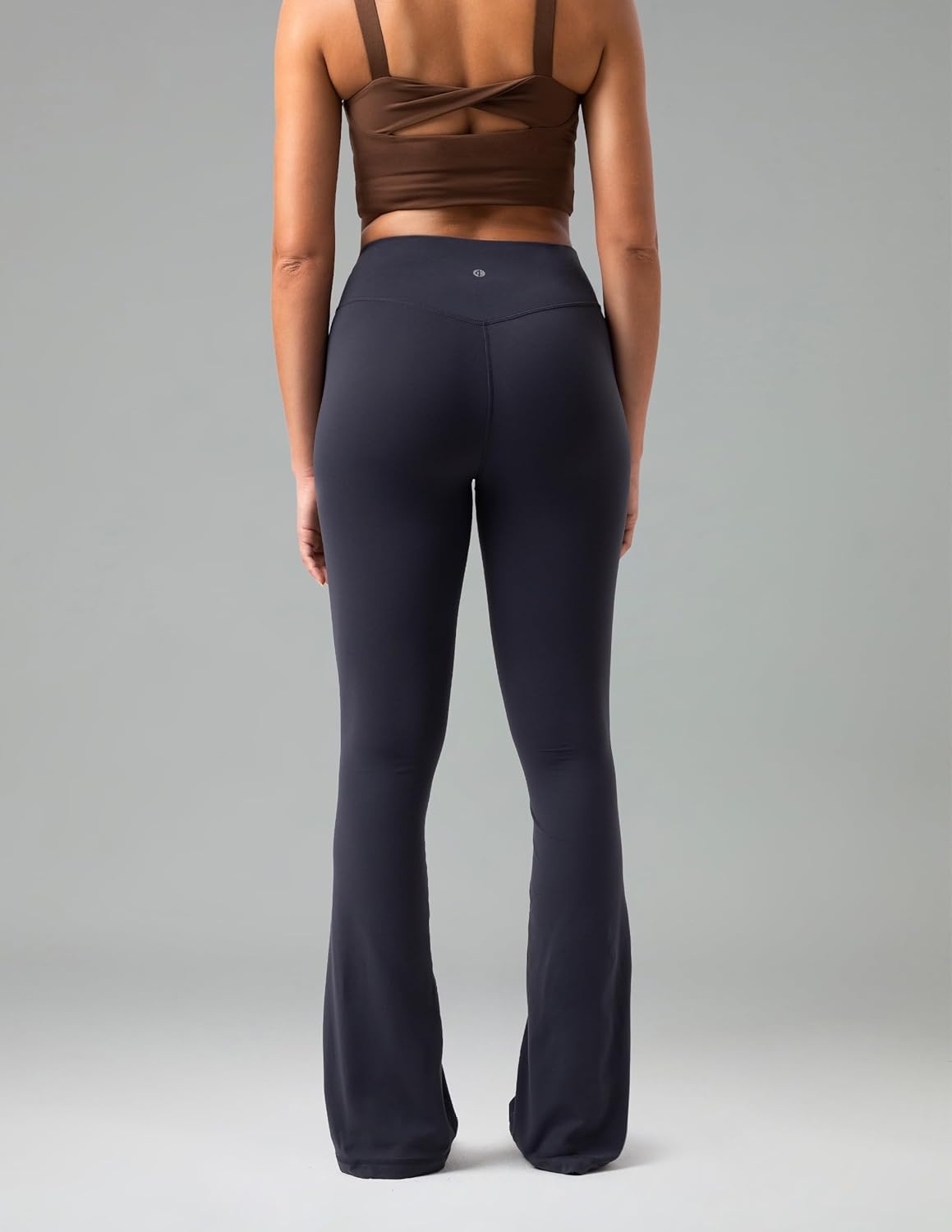 image:imageColorfulkoala No Front Seam Flare Leggings Dreamlux HighWaisted Workout Yoga Pants for Women 275 295 315 InseamBlue Ink