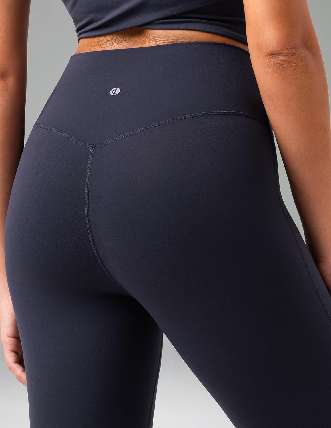 image:imageColorfulkoala No Front Seam Flare Leggings Dreamlux HighWaisted Workout Yoga Pants for Women 275 295 315 InseamBlue Ink