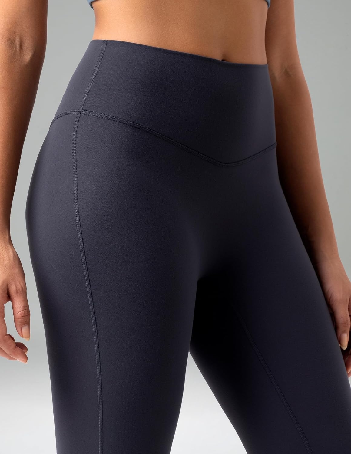 image:imageColorfulkoala No Front Seam Flare Leggings Dreamlux HighWaisted Workout Yoga Pants for Women 275 295 315 InseamBlue Ink