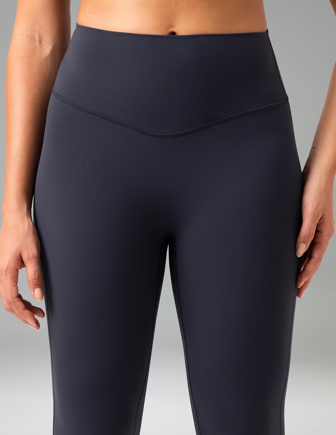 image:imageColorfulkoala No Front Seam Flare Leggings Dreamlux HighWaisted Workout Yoga Pants for Women 275 295 315 InseamBlue Ink