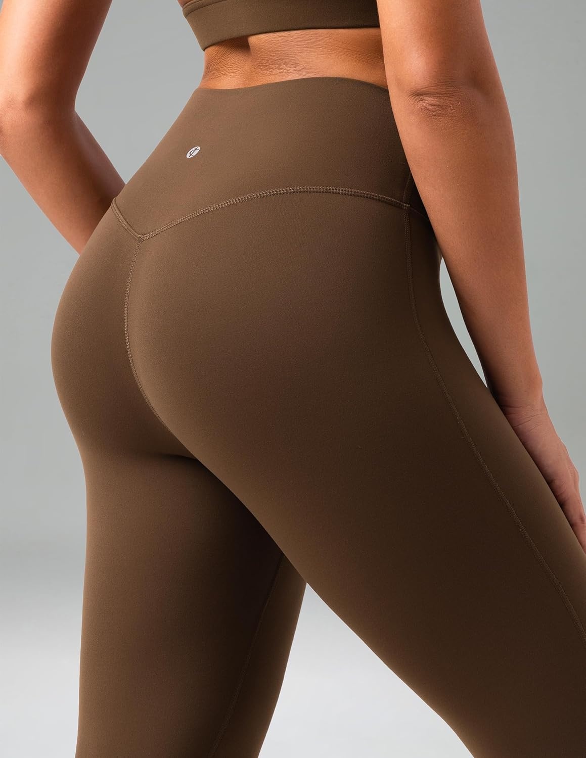 image:imageColorfulkoala No Front Seam Flare Leggings Dreamlux HighWaisted Workout Yoga Pants for Women 275 295 315 InseamCocoa