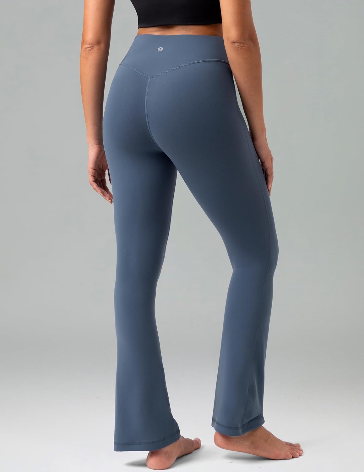 image:imageColorfulkoala No Front Seam Flare Leggings Dreamlux HighWaisted Workout Yoga Pants for Women 275 295 315 InseamDark Jasper