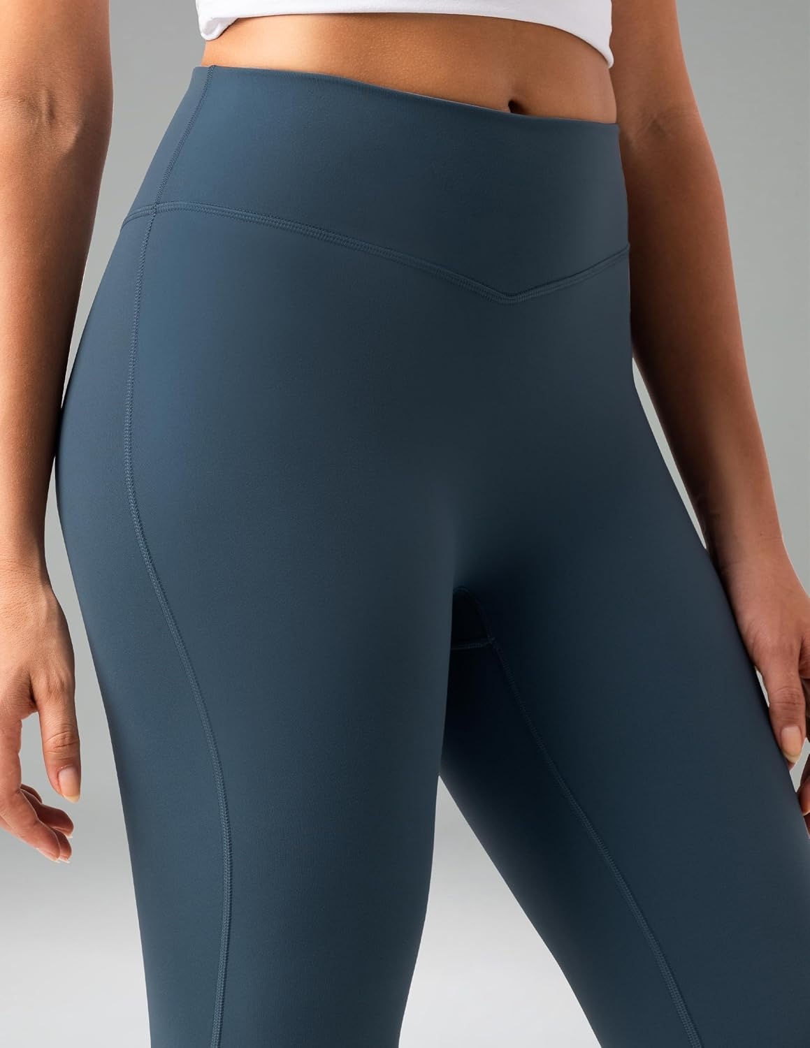 image:imageColorfulkoala No Front Seam Flare Leggings Dreamlux HighWaisted Workout Yoga Pants for Women 275 295 315 InseamDark Jasper