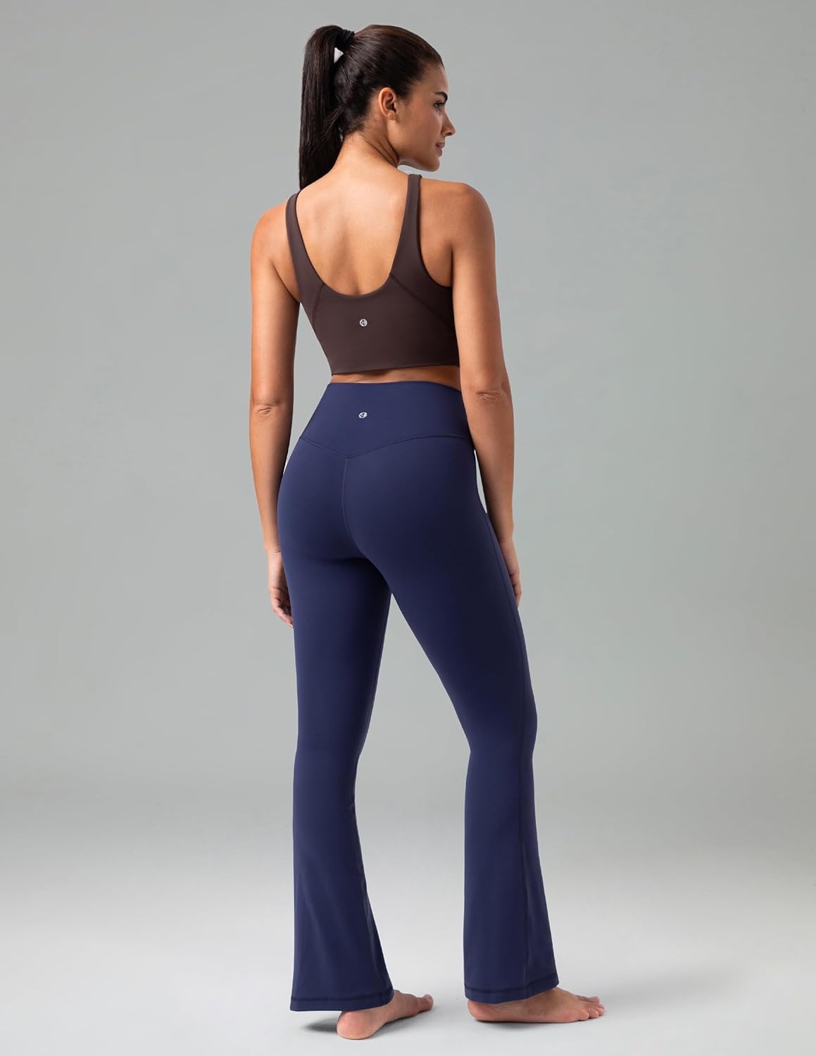 image:imageColorfulkoala No Front Seam Flare Leggings Dreamlux HighWaisted Workout Yoga Pants for Women 275 295 315 InseamEclipse