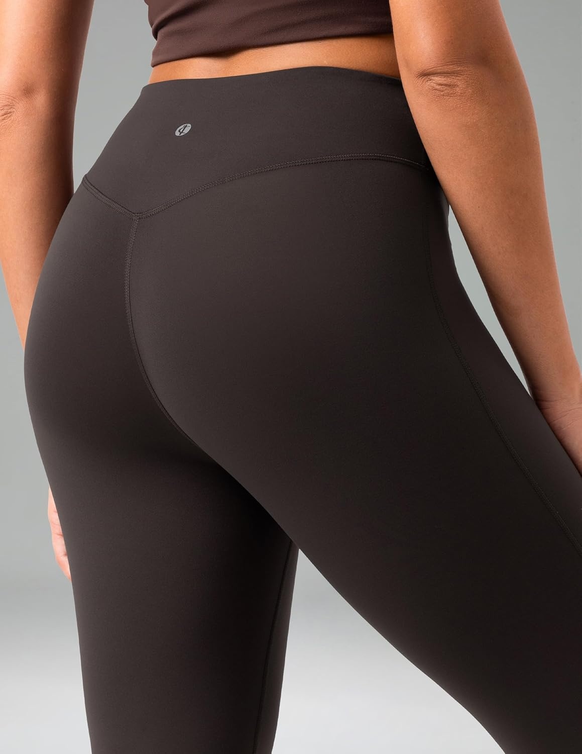 image:imageColorfulkoala No Front Seam Flare Leggings Dreamlux HighWaisted Workout Yoga Pants for Women 275 295 315 InseamEspresso