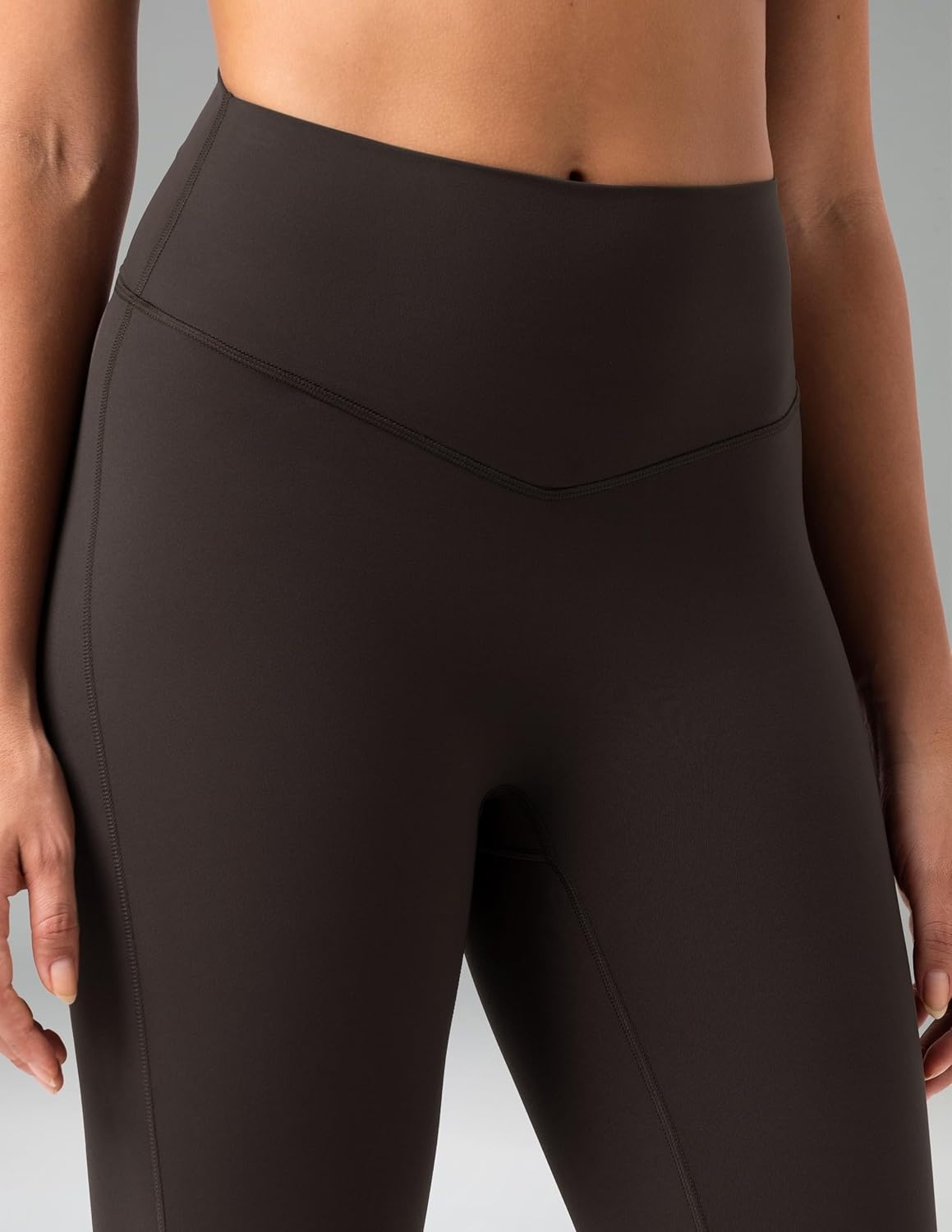 image:imageColorfulkoala No Front Seam Flare Leggings Dreamlux HighWaisted Workout Yoga Pants for Women 275 295 315 InseamEspresso