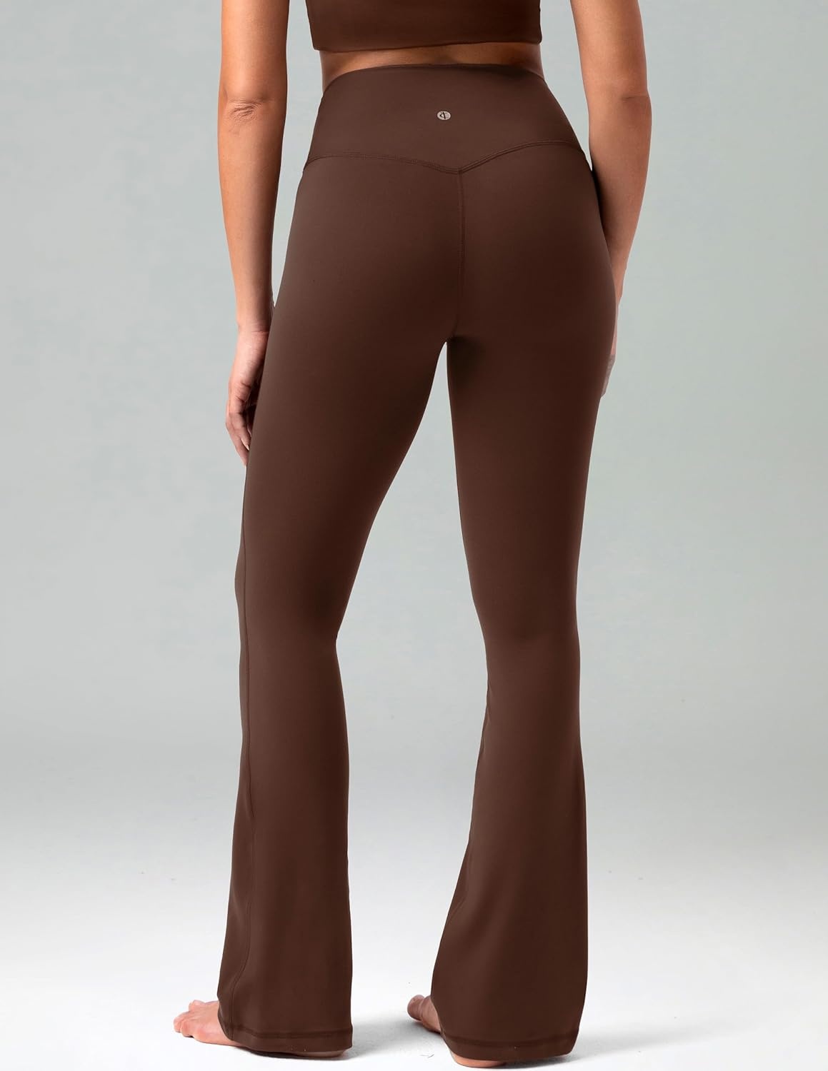 image:imageColorfulkoala No Front Seam Flare Leggings Dreamlux HighWaisted Workout Yoga Pants for Women 275 295 315 InseamRoasted Chestnut