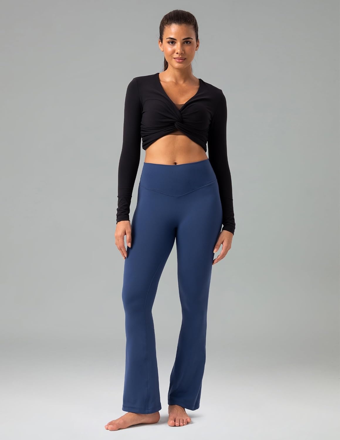 image:imageColorfulkoala No Front Seam Flare Leggings Dreamlux HighWaisted Workout Yoga Pants for Women 275 295 315 InseamTitan