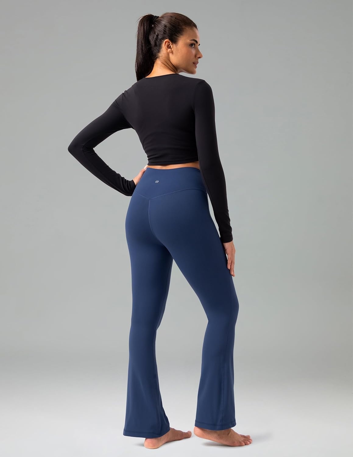 image:imageColorfulkoala No Front Seam Flare Leggings Dreamlux HighWaisted Workout Yoga Pants for Women 275 295 315 InseamTitan