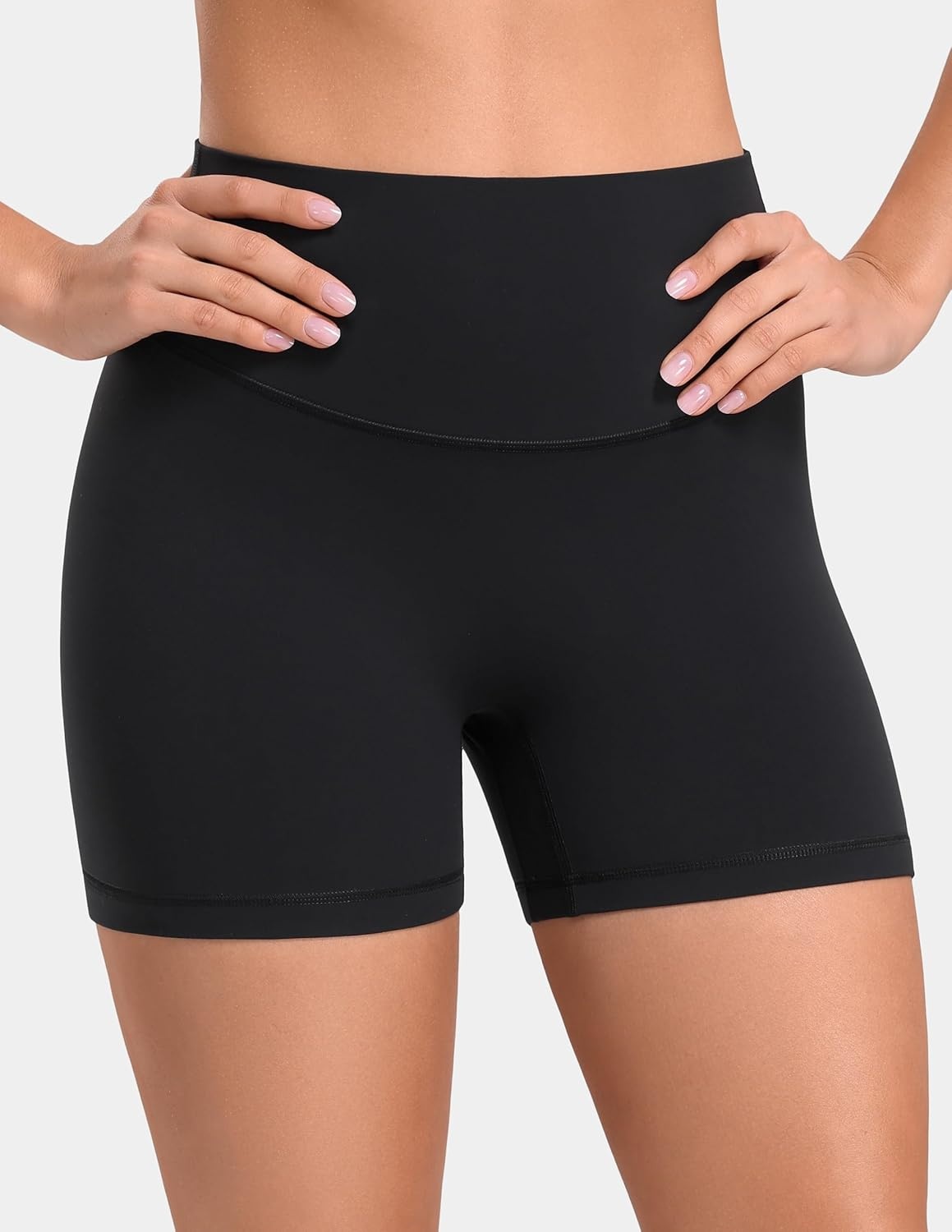 image:imageColorfulkoala Sculptiva ButtLifting Hidden Scrunch Workout Shorts for Women 4 No Front Seam HighWaisted Yoga ShortsBlack