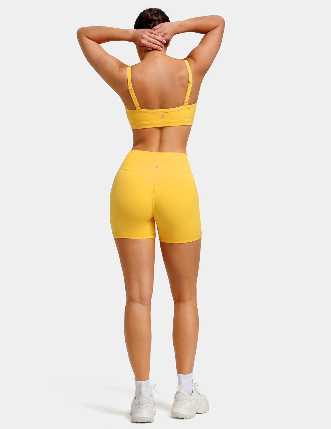 image:imageColorfulkoala Sculptiva ButtLifting Hidden Scrunch Workout Shorts for Women 4 No Front Seam HighWaisted Yoga ShortsBlazing Yellow
