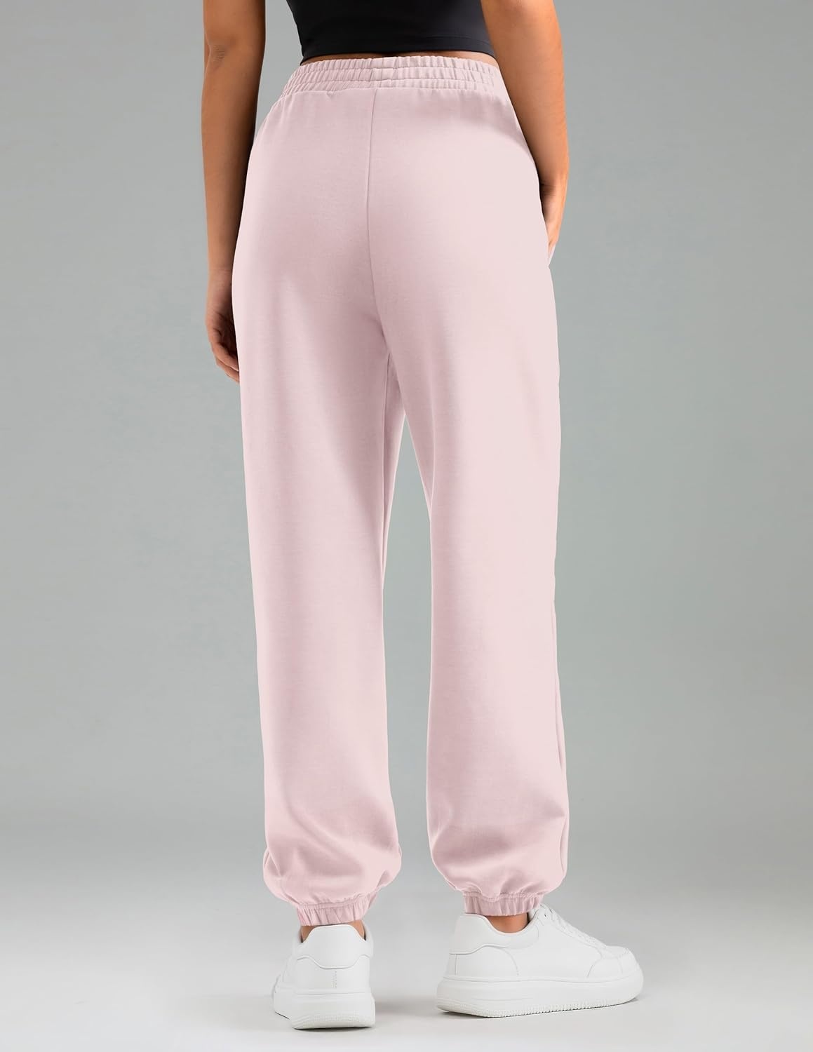 image:imageColorfulkoala Velvra Modal Fleece Lined Joggers for Women High Waisted Thermal Winter Sweatpants Pants with PocketsCrystal Pink
