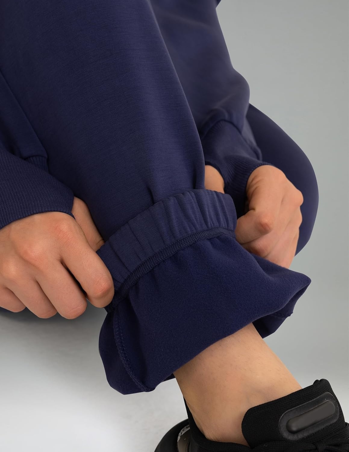 image:imageColorfulkoala Velvra Modal Fleece Lined Joggers for Women High Waisted Thermal Winter Sweatpants Pants with PocketsEclipse
