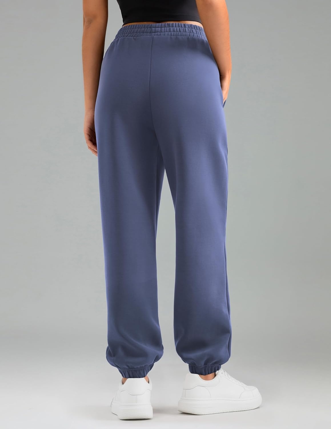 image:imageColorfulkoala Velvra Modal Fleece Lined Joggers for Women High Waisted Thermal Winter Sweatpants Pants with PocketsNiagara Blue