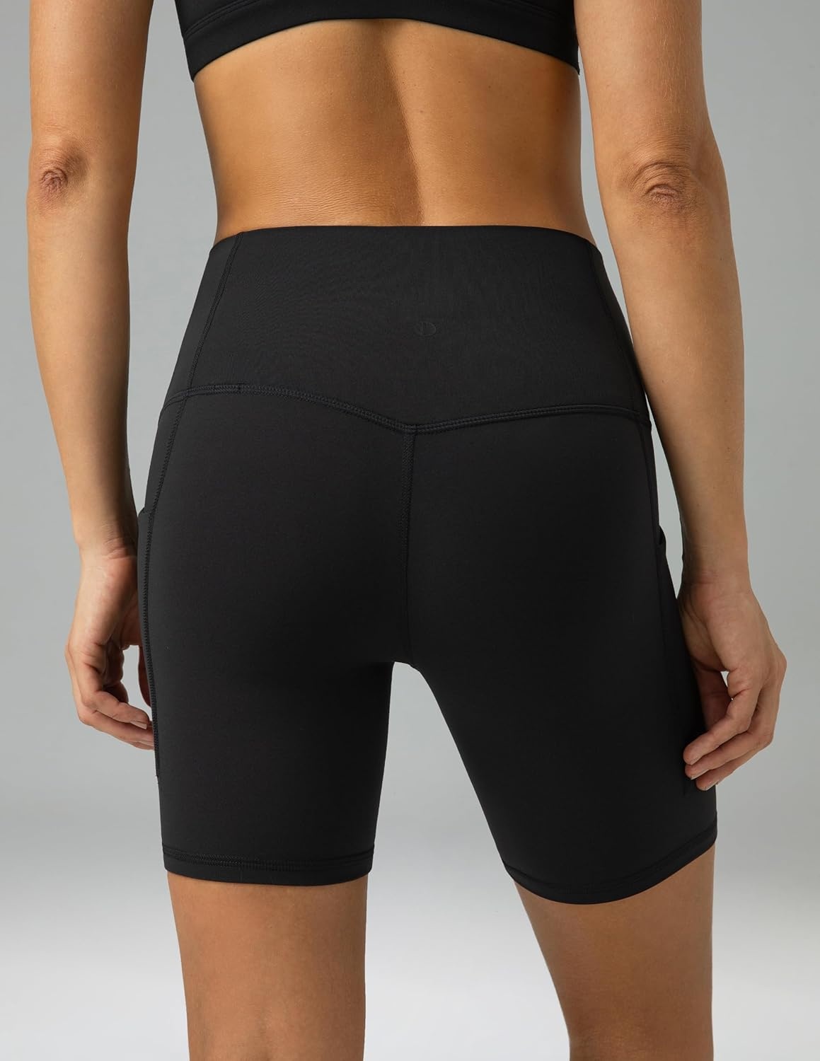 image:imageColorfulkoala Womens Dreamlux Biker Shorts with Pockets 6 Inseam High Waisted Workout Gym Yoga ShortsBlack