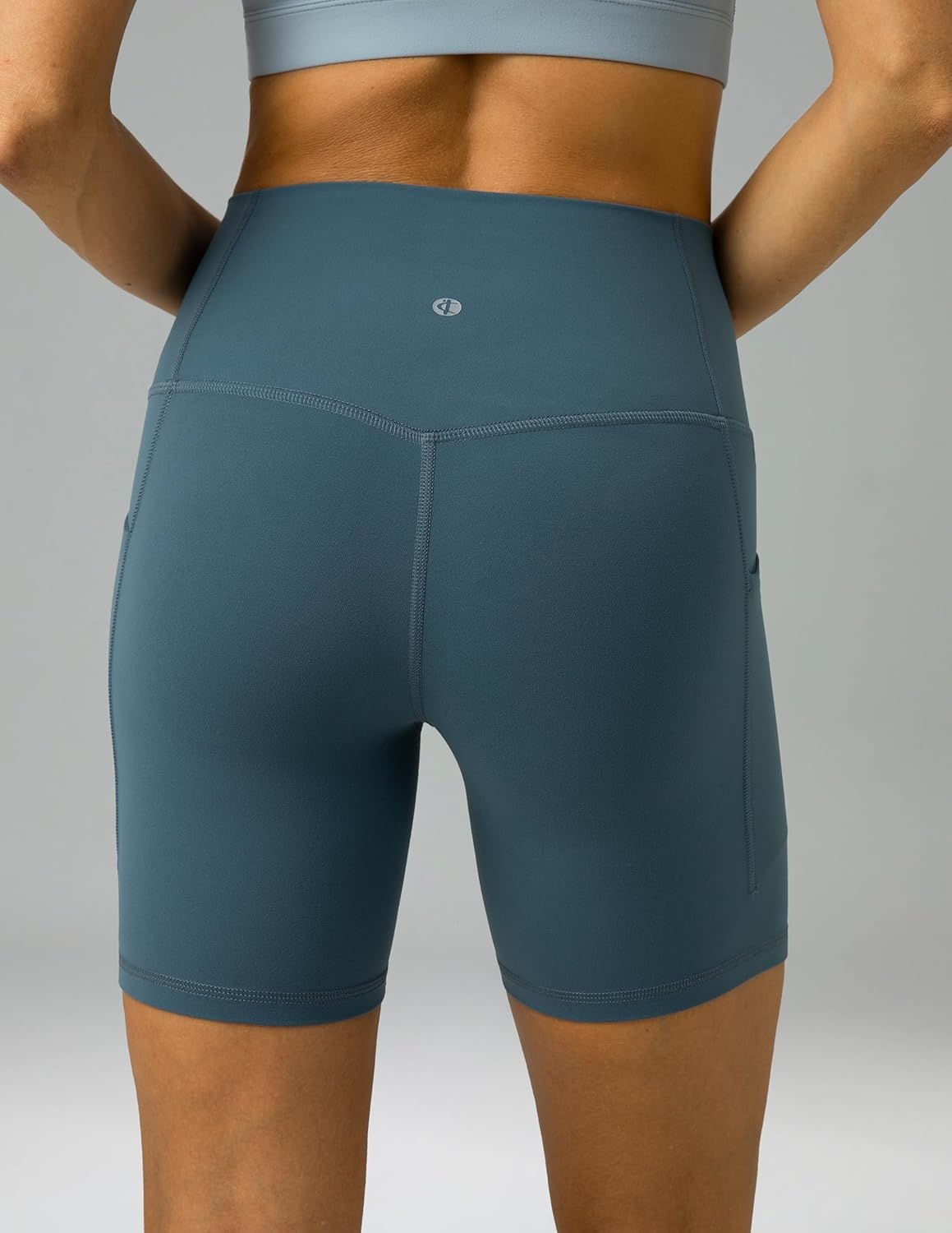 image:imageColorfulkoala Womens Dreamlux Biker Shorts with Pockets 6 Inseam High Waisted Workout Gym Yoga ShortsDark Jasper
