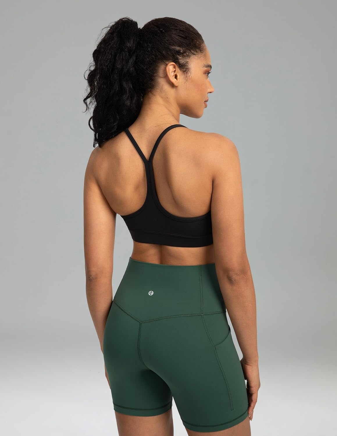 image:imageColorfulkoala Womens Dreamlux Biker Shorts with Pockets 6 Inseam High Waisted Workout Gym Yoga ShortsPine Grove
