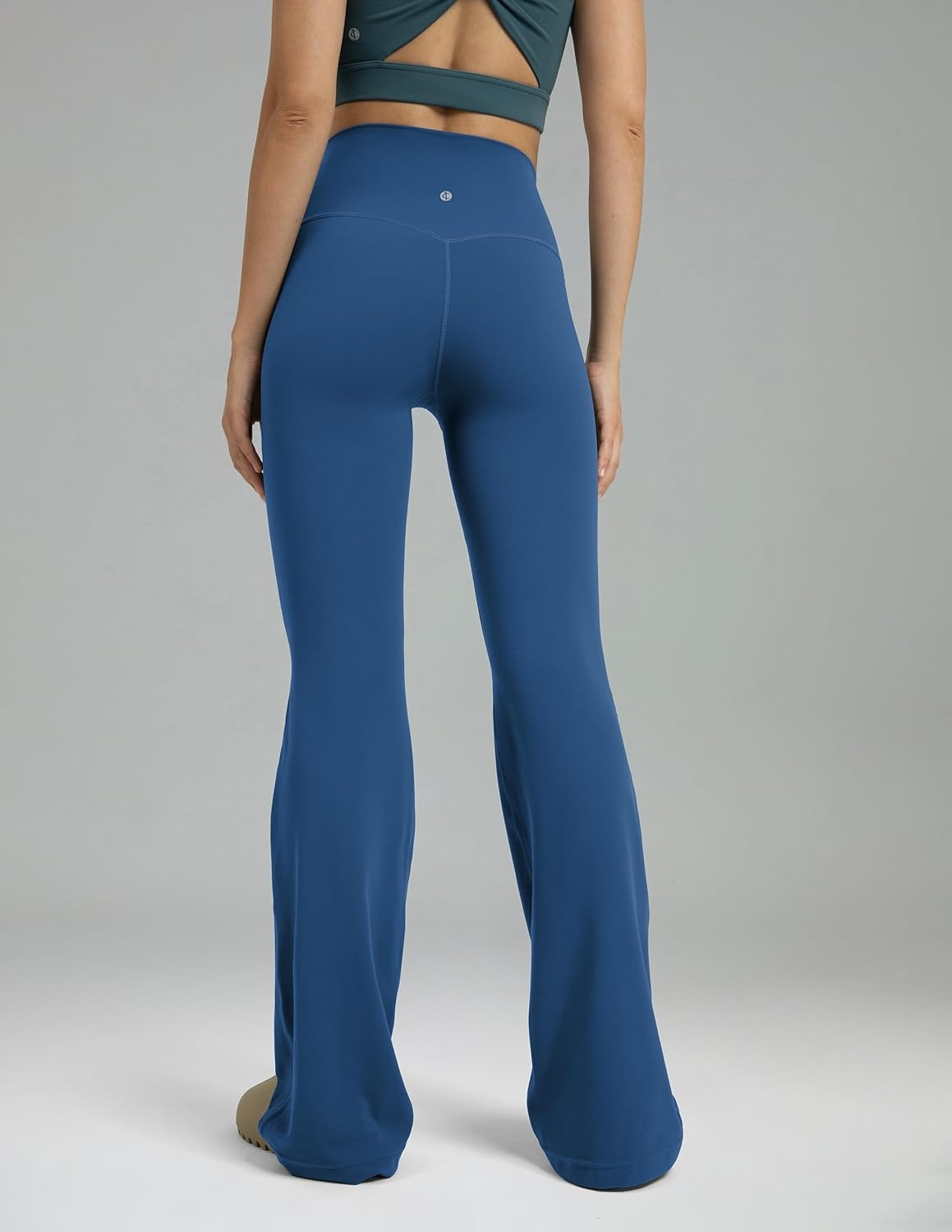image:imageColorfulkoala Womens Dreamlux Workout Flared Leggings High Waisted Wide Leg Bootcut Yoga Pants 295 315 InseamBaleine Blue