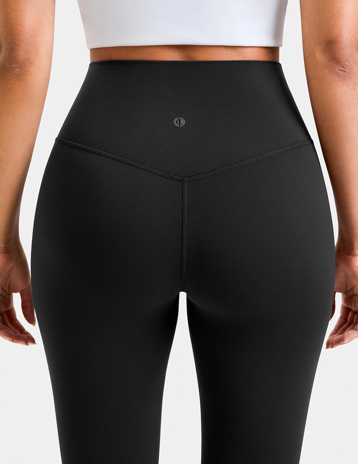 image:imageColorfulkoala Womens Dreamlux Workout Flared Leggings High Waisted Wide Leg Bootcut Yoga Pants 295 315 InseamBlack