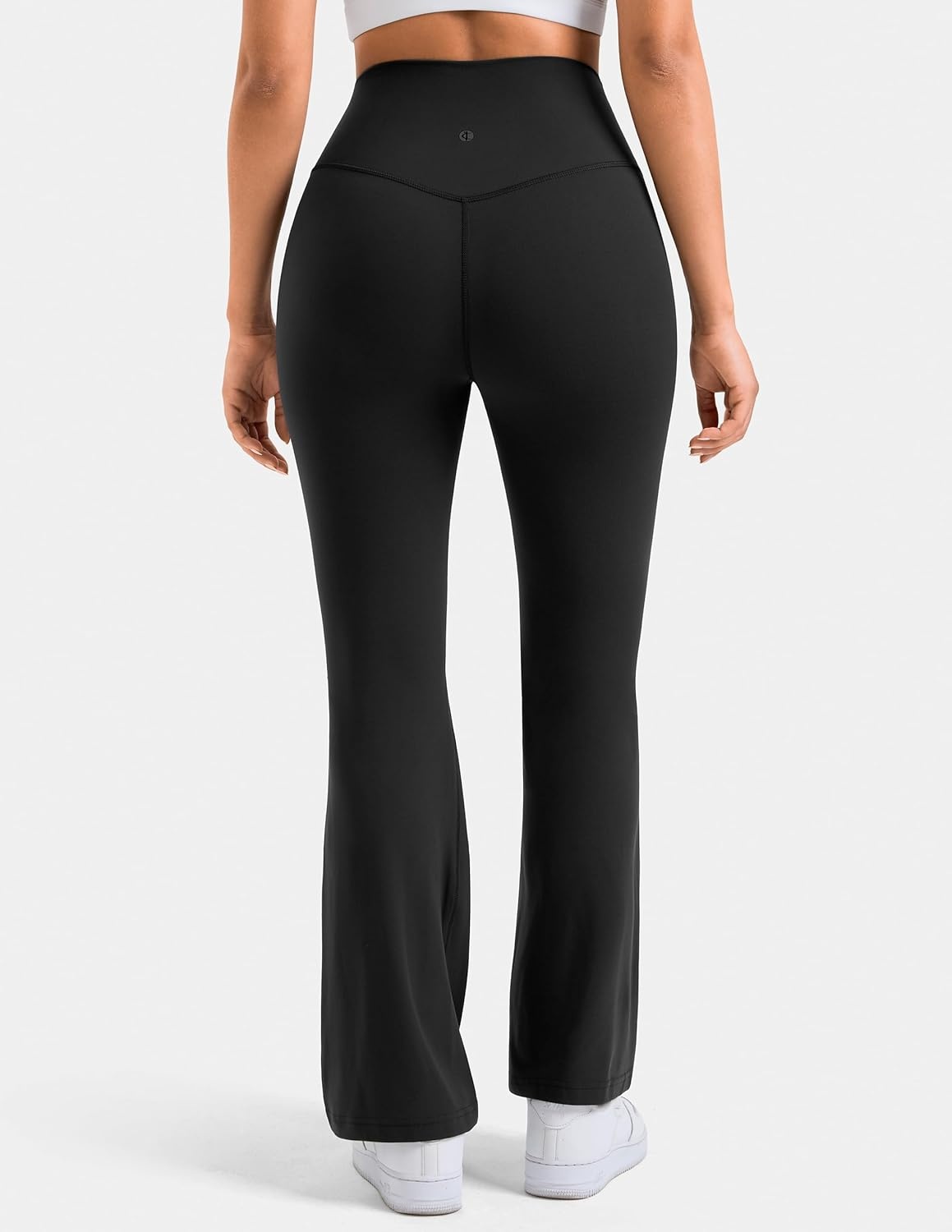 image:imageColorfulkoala Womens Dreamlux Workout Flared Leggings High Waisted Wide Leg Bootcut Yoga Pants 295 315 InseamBlack