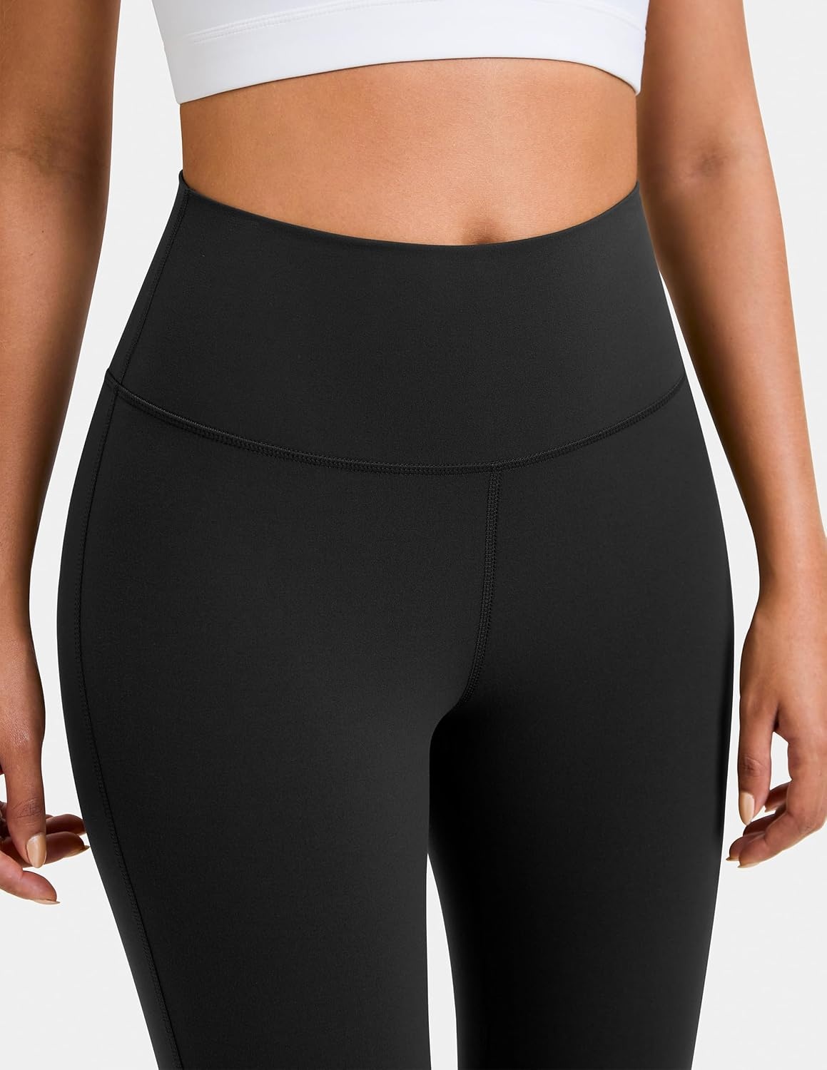 image:imageColorfulkoala Womens Dreamlux Workout Flared Leggings High Waisted Wide Leg Bootcut Yoga Pants 295 315 InseamBlack