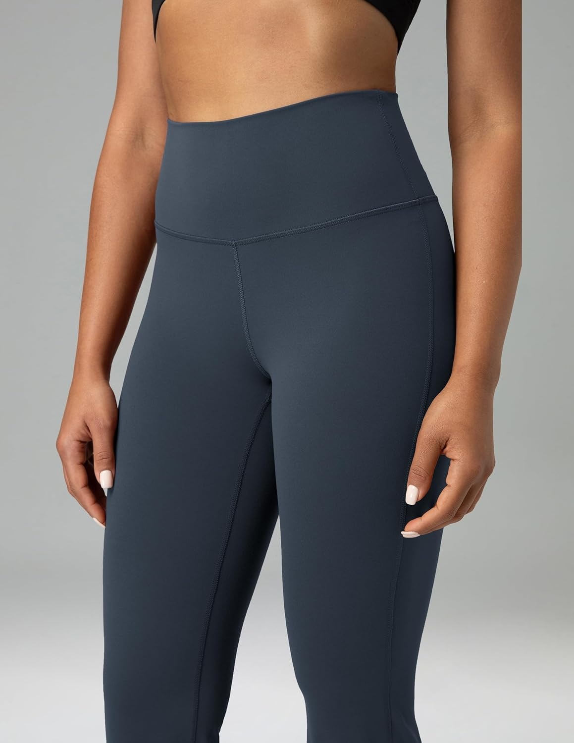 image:imageColorfulkoala Womens Dreamlux Workout Flared Leggings High Waisted Wide Leg Bootcut Yoga Pants 295 315 InseamBlue Ink