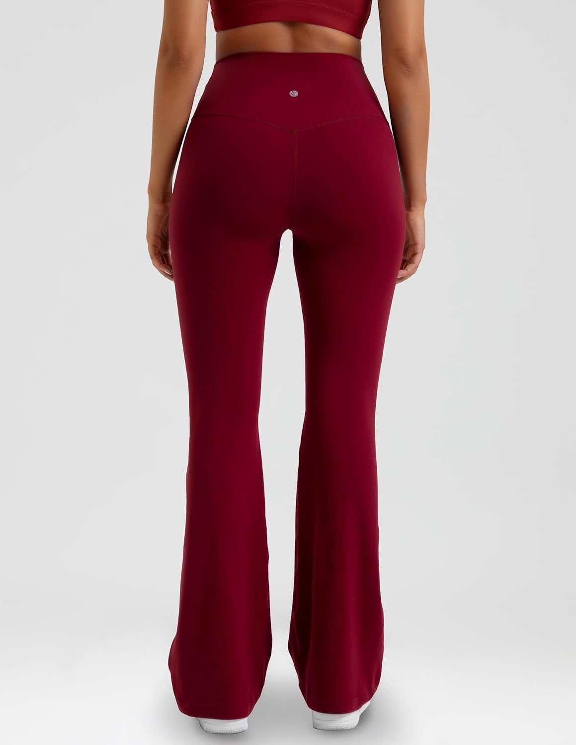 image:imageColorfulkoala Womens Dreamlux Workout Flared Leggings High Waisted Wide Leg Bootcut Yoga Pants 295 315 InseamCabernet