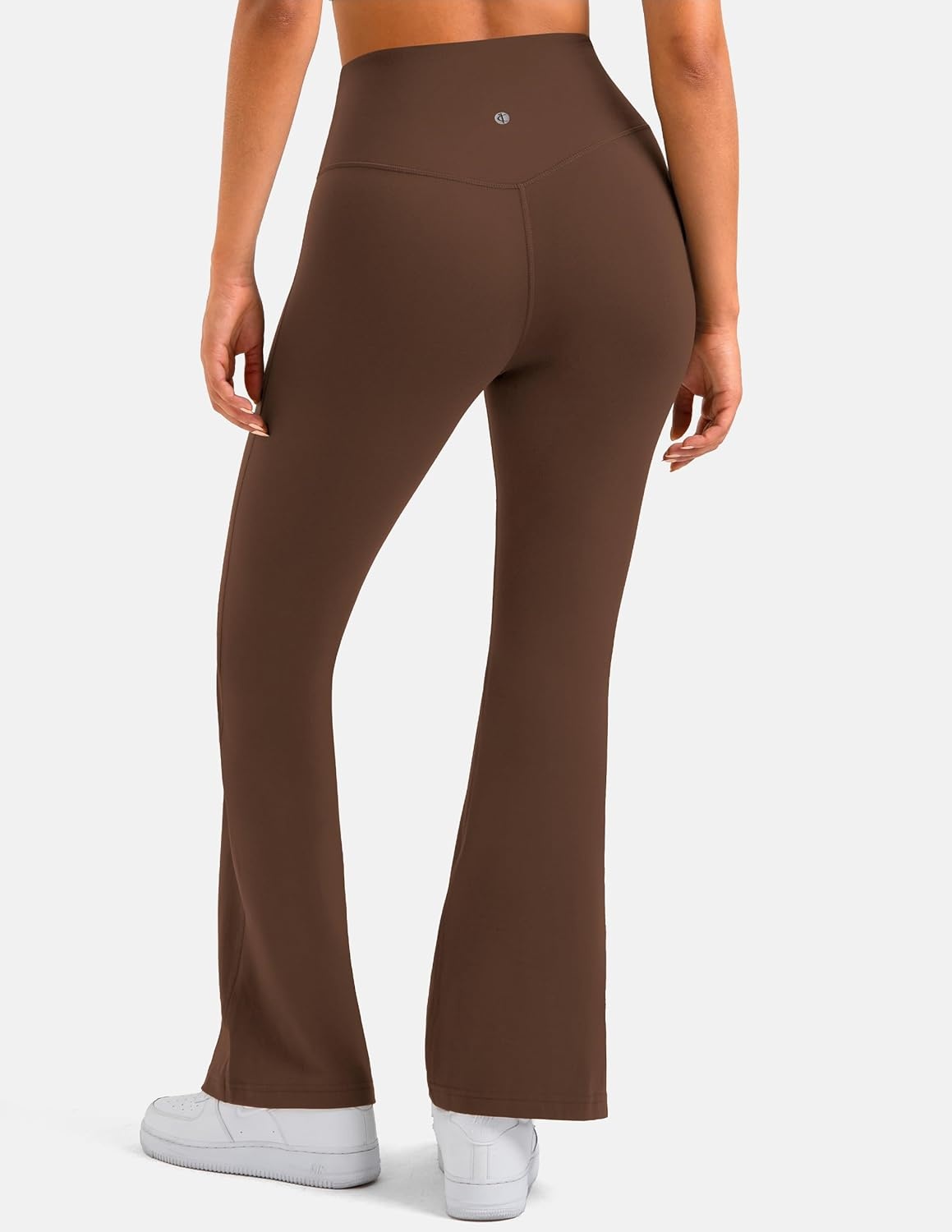 image:imageColorfulkoala Womens Dreamlux Workout Flared Leggings High Waisted Wide Leg Bootcut Yoga Pants 295 315 InseamCocoa