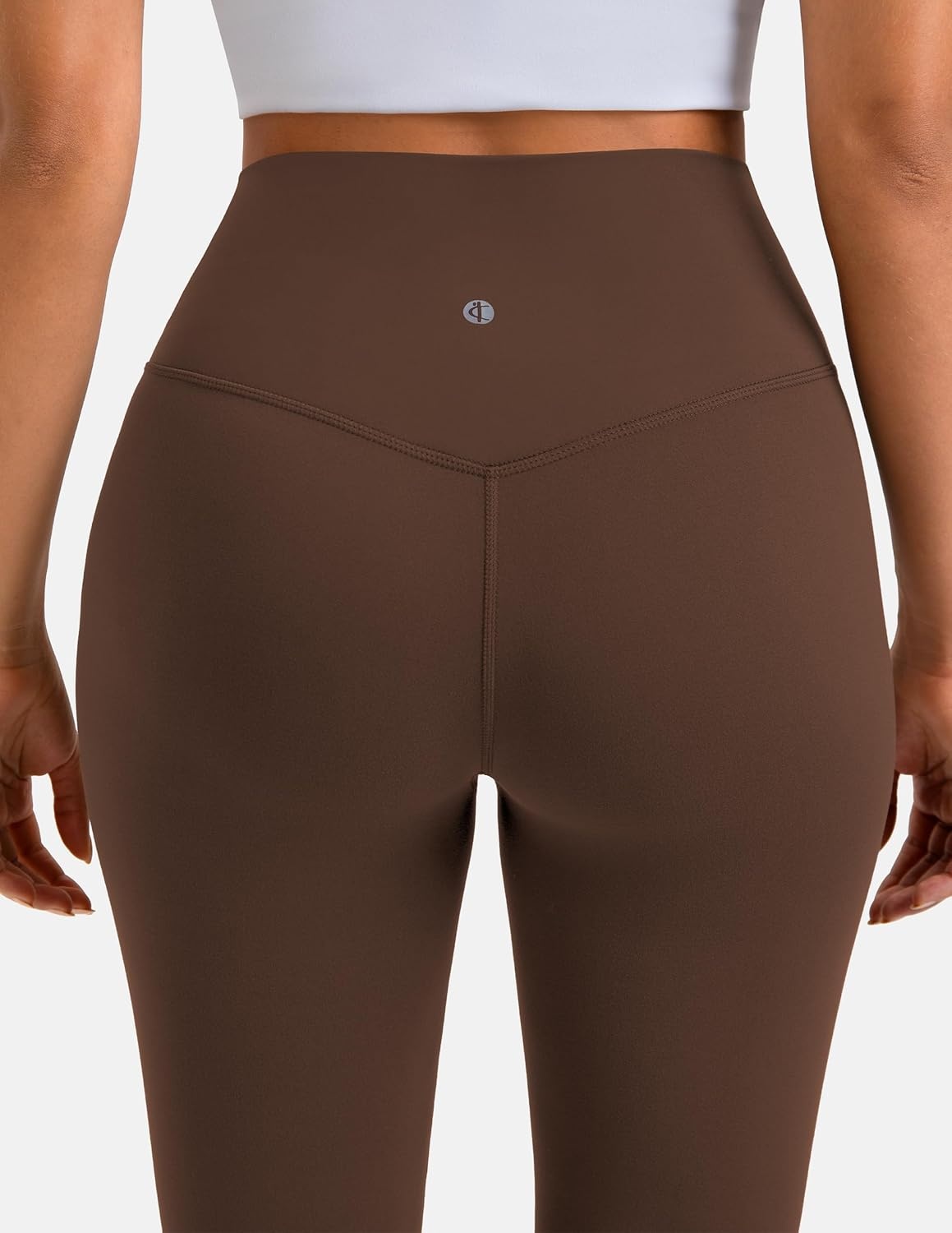 image:imageColorfulkoala Womens Dreamlux Workout Flared Leggings High Waisted Wide Leg Bootcut Yoga Pants 295 315 InseamCocoa