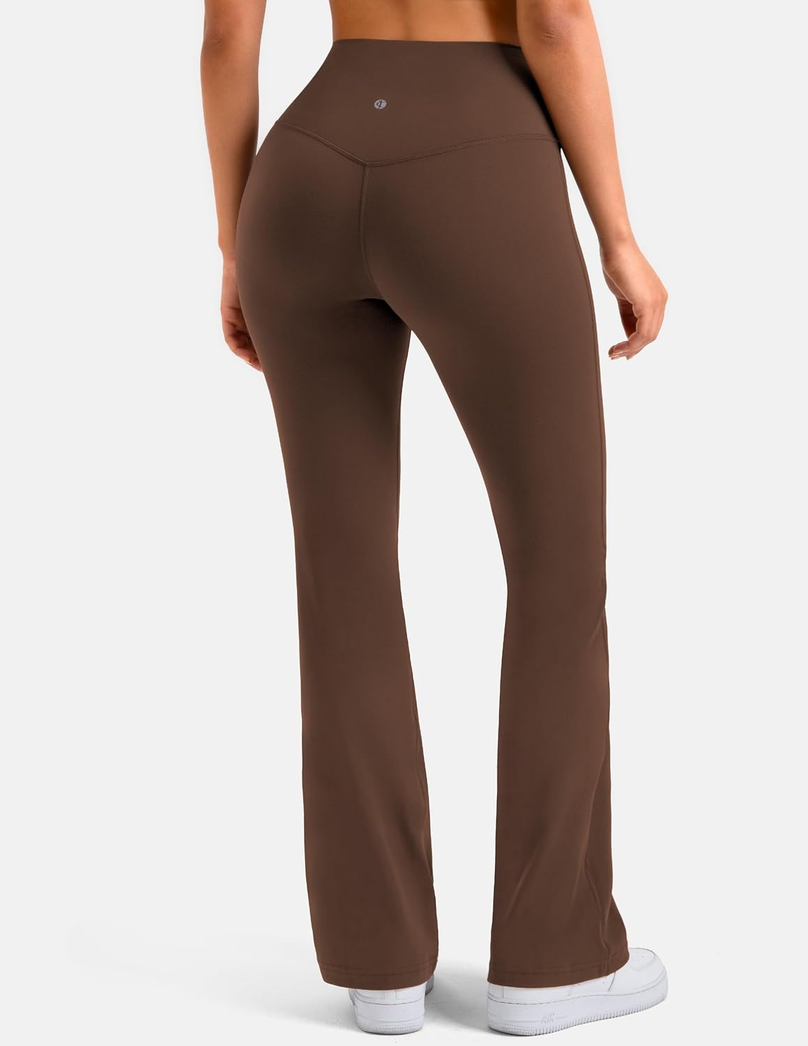 image:imageColorfulkoala Womens Dreamlux Workout Flared Leggings High Waisted Wide Leg Bootcut Yoga Pants 295 315 InseamCocoa