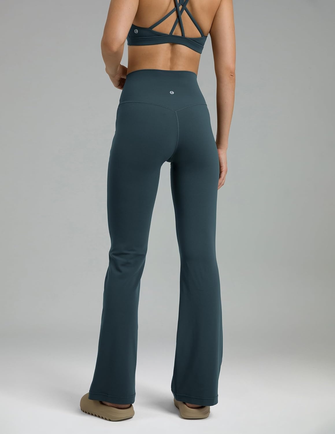 image:imageColorfulkoala Womens Dreamlux Workout Flared Leggings High Waisted Wide Leg Bootcut Yoga Pants 295 315 InseamDark Jasper