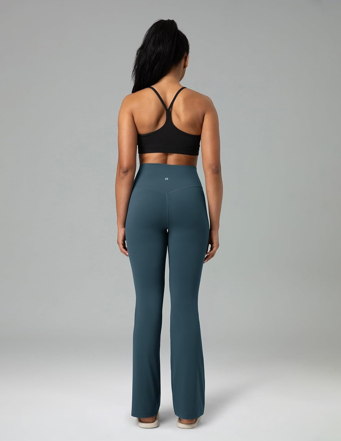 image:imageColorfulkoala Womens Dreamlux Workout Flared Leggings High Waisted Wide Leg Bootcut Yoga Pants 295 315 InseamDark Jasper