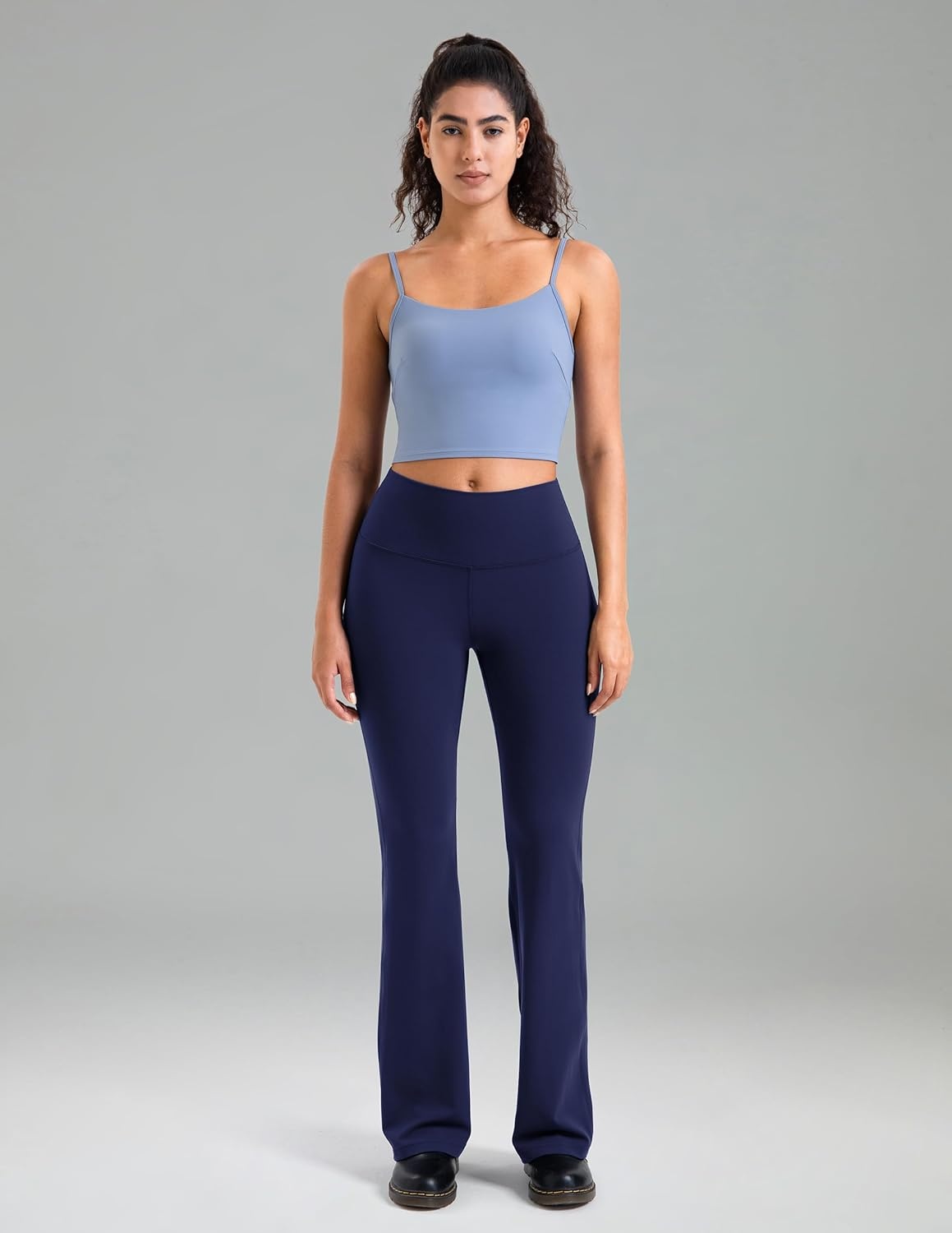 image:imageColorfulkoala Womens Dreamlux Workout Flared Leggings High Waisted Wide Leg Bootcut Yoga Pants 295 315 InseamEclipse