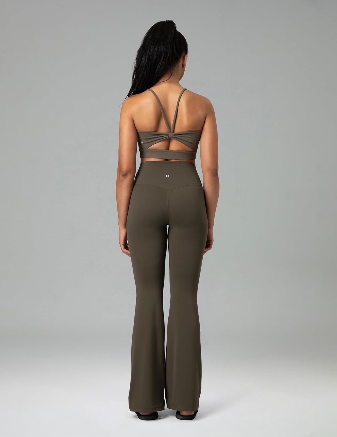 image:imageColorfulkoala Womens Dreamlux Workout Flared Leggings High Waisted Wide Leg Bootcut Yoga Pants 295 315 InseamMajor Brown