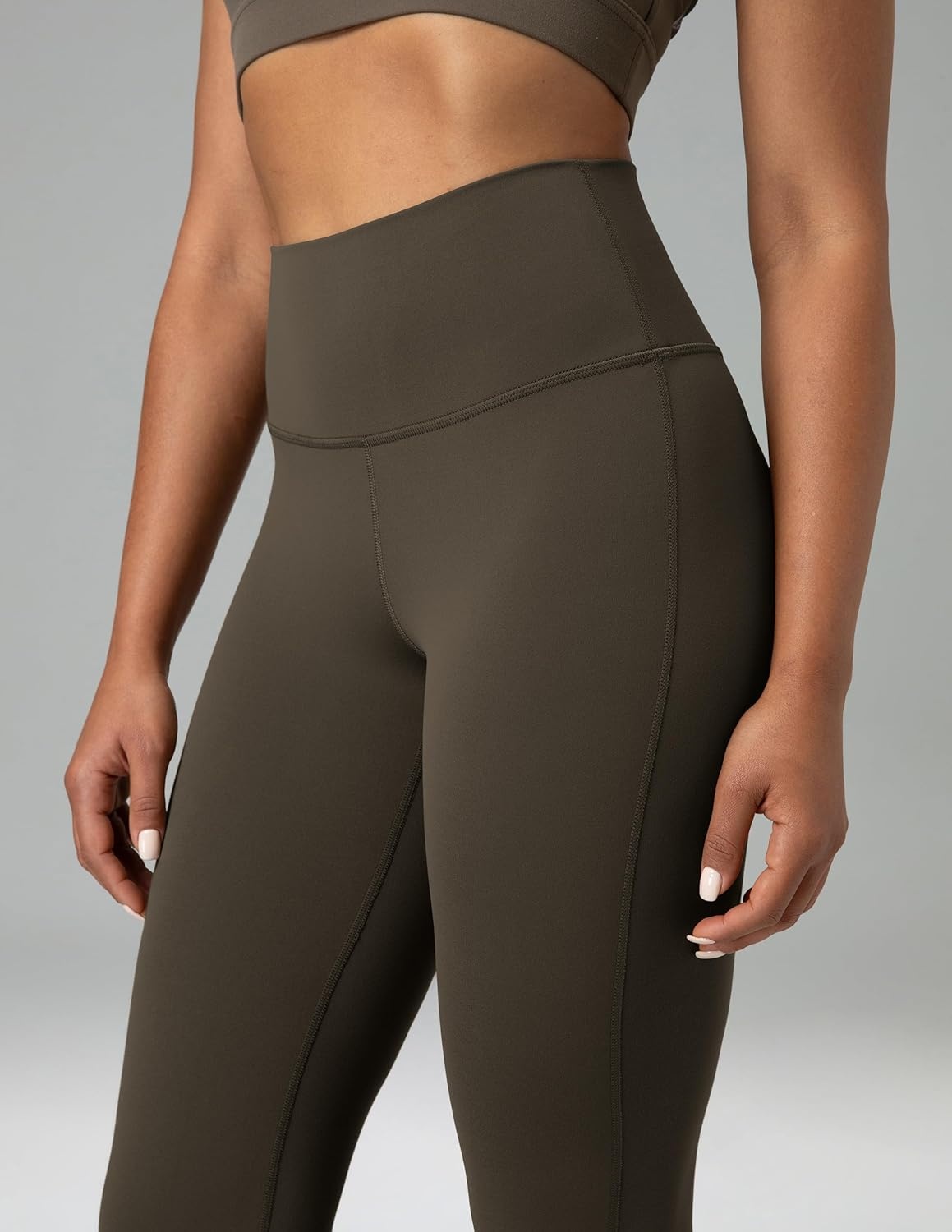 image:imageColorfulkoala Womens Dreamlux Workout Flared Leggings High Waisted Wide Leg Bootcut Yoga Pants 295 315 InseamMajor Brown