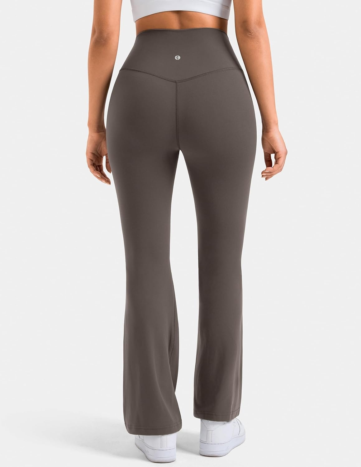 image:imageColorfulkoala Womens Dreamlux Workout Flared Leggings High Waisted Wide Leg Bootcut Yoga Pants 295 315 InseamMajor Brown