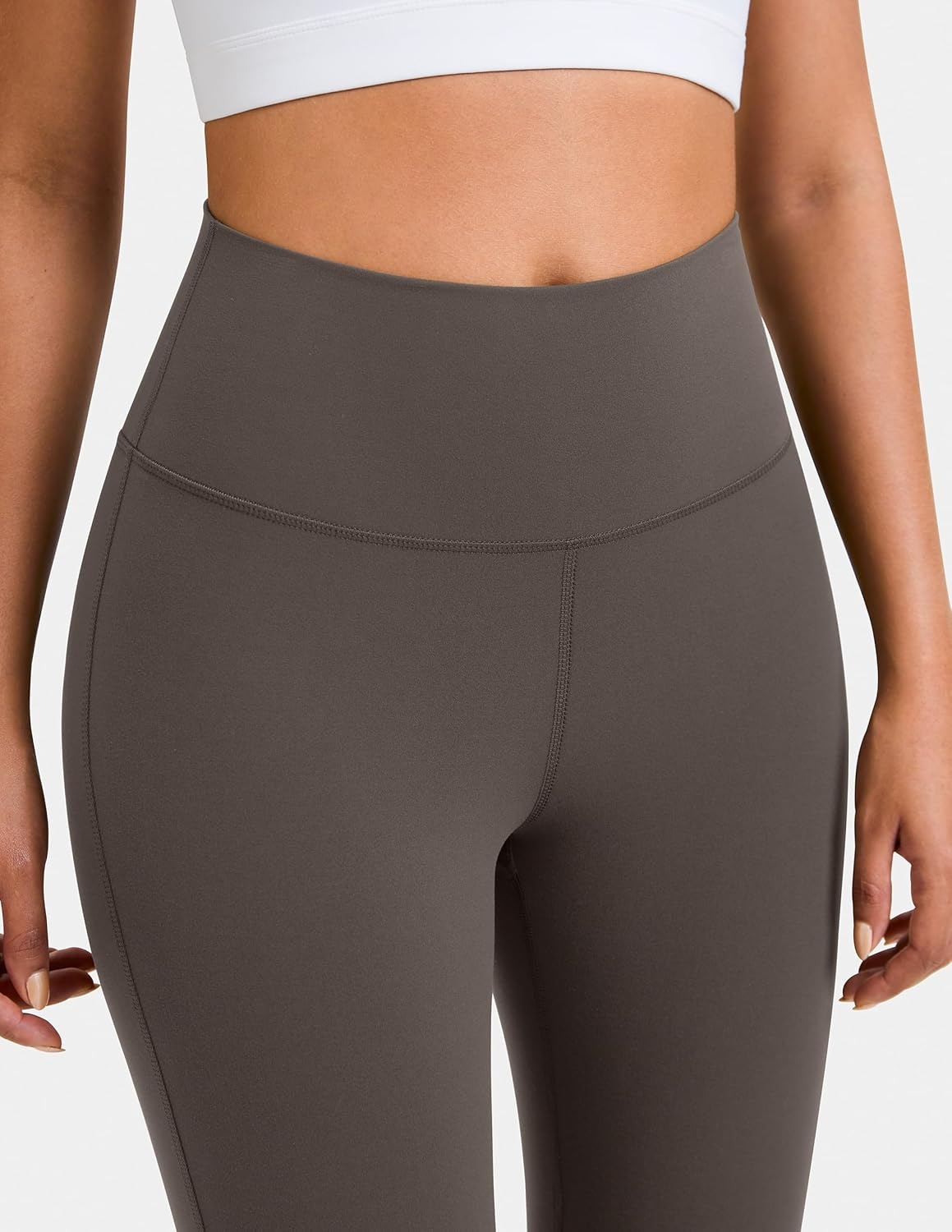 image:imageColorfulkoala Womens Dreamlux Workout Flared Leggings High Waisted Wide Leg Bootcut Yoga Pants 295 315 InseamMajor Brown