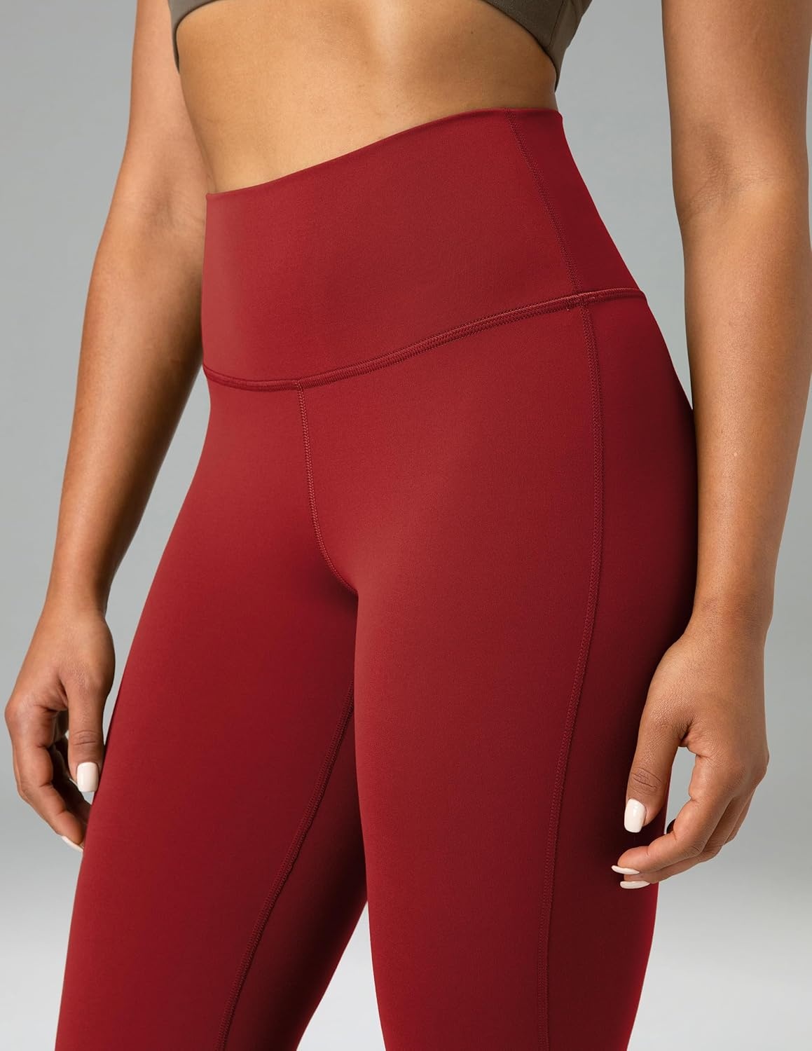 image:imageColorfulkoala Womens Dreamlux Workout Flared Leggings High Waisted Wide Leg Bootcut Yoga Pants 295 315 InseamMerlot