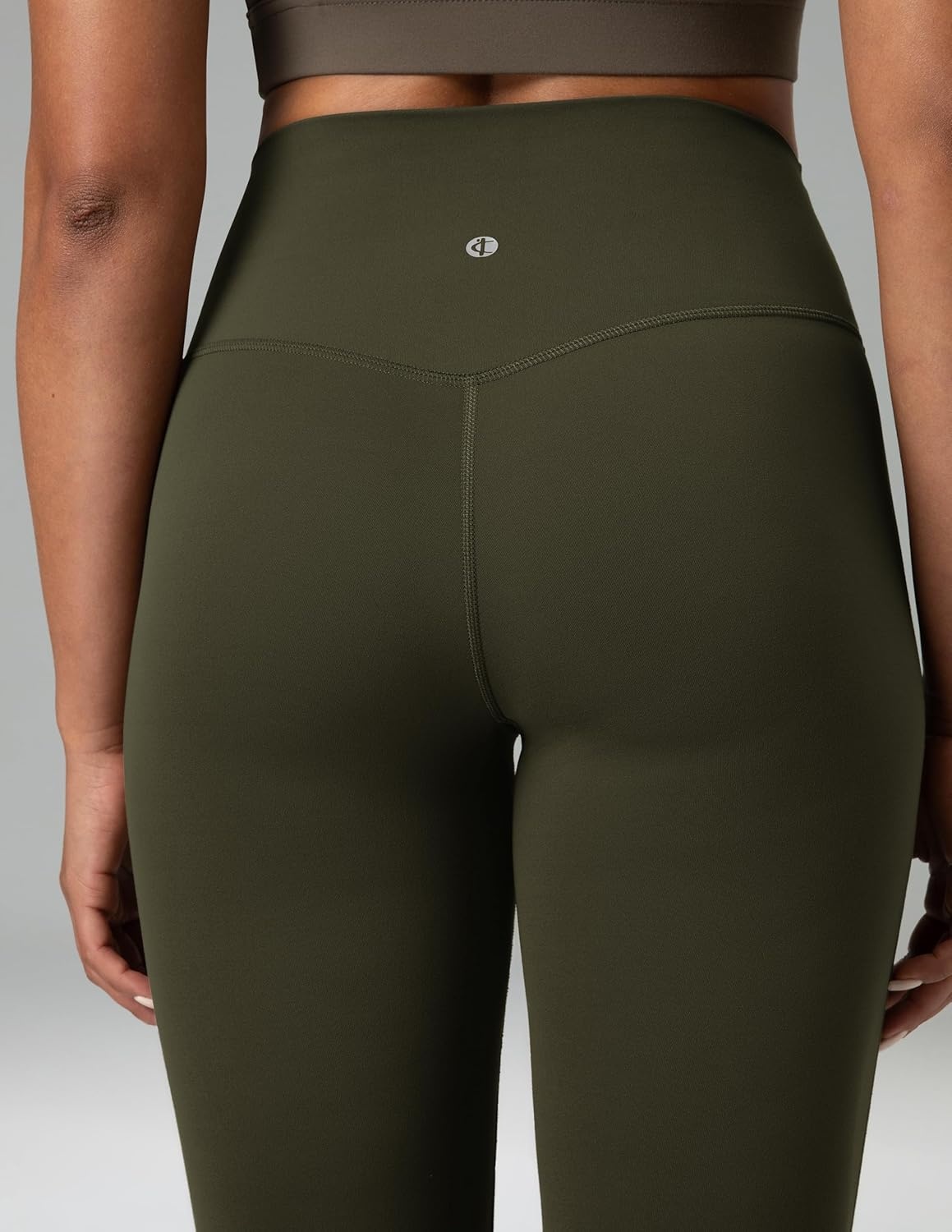 image:imageColorfulkoala Womens Dreamlux Workout Flared Leggings High Waisted Wide Leg Bootcut Yoga Pants 295 315 InseamOlive