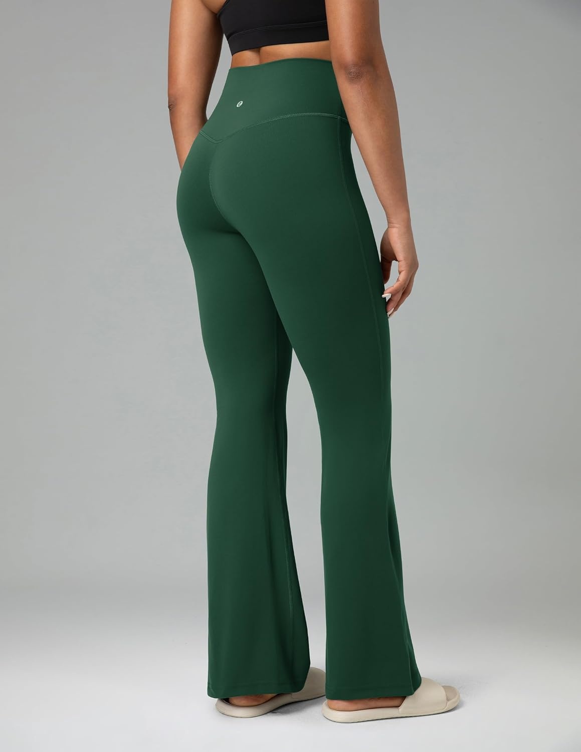 image:imageColorfulkoala Womens Dreamlux Workout Flared Leggings High Waisted Wide Leg Bootcut Yoga Pants 295 315 InseamPine Grove
