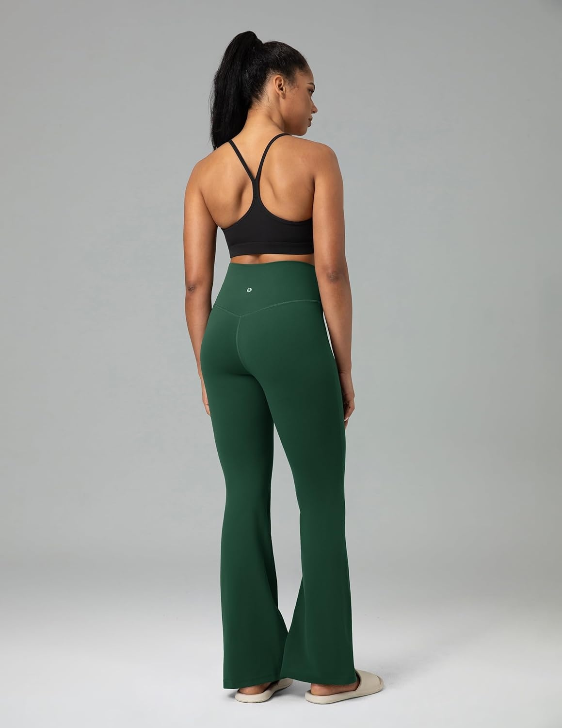 image:imageColorfulkoala Womens Dreamlux Workout Flared Leggings High Waisted Wide Leg Bootcut Yoga Pants 295 315 InseamPine Grove