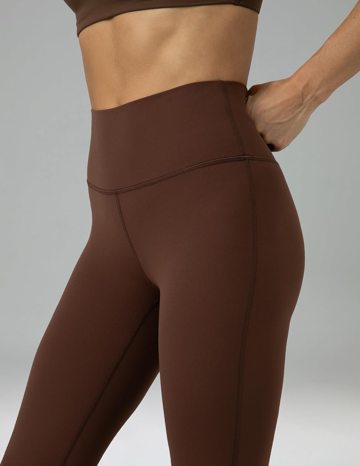 image:imageColorfulkoala Womens Dreamlux Workout Flared Leggings High Waisted Wide Leg Bootcut Yoga Pants 295 315 InseamRoasted Chestnut
