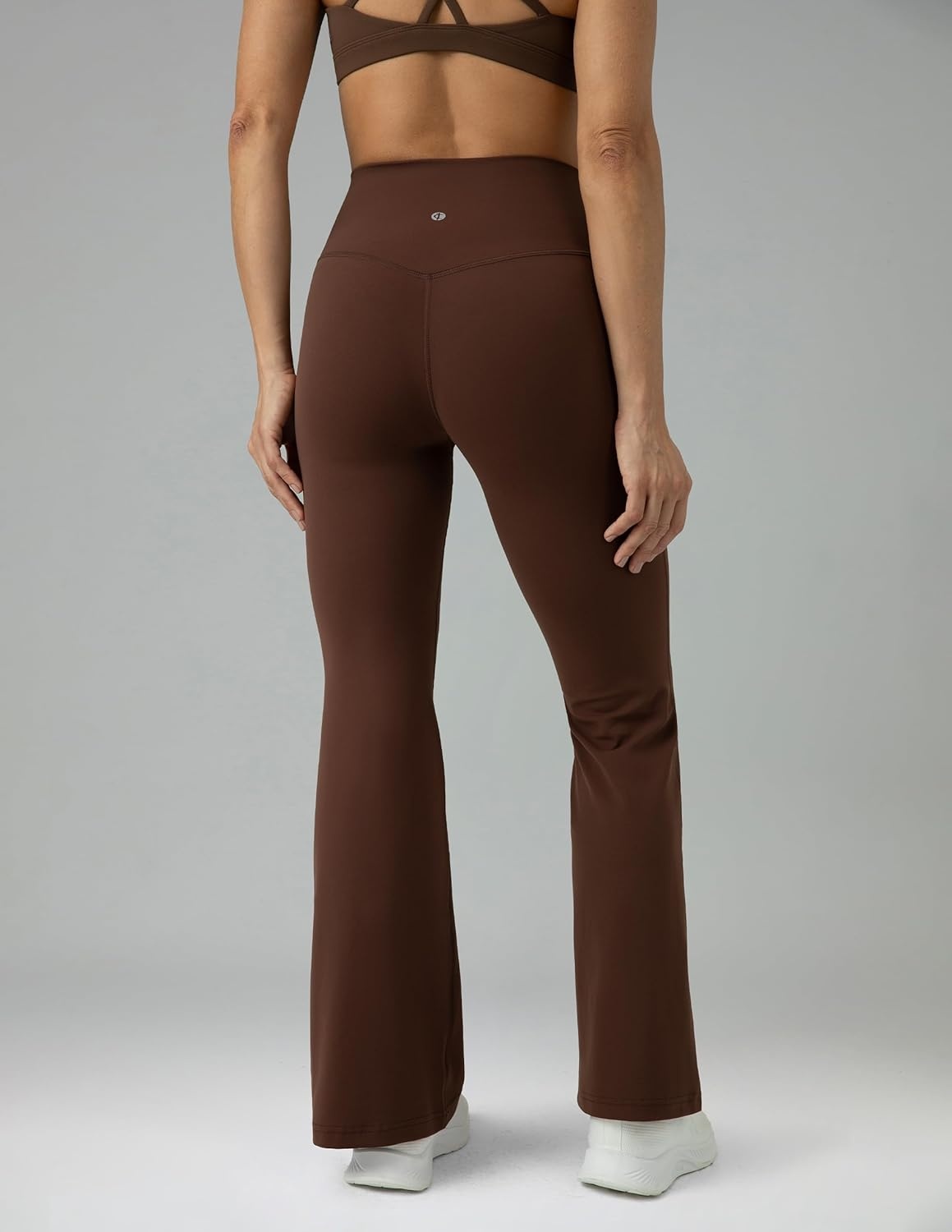 image:imageColorfulkoala Womens Dreamlux Workout Flared Leggings High Waisted Wide Leg Bootcut Yoga Pants 295 315 InseamRoasted Chestnut