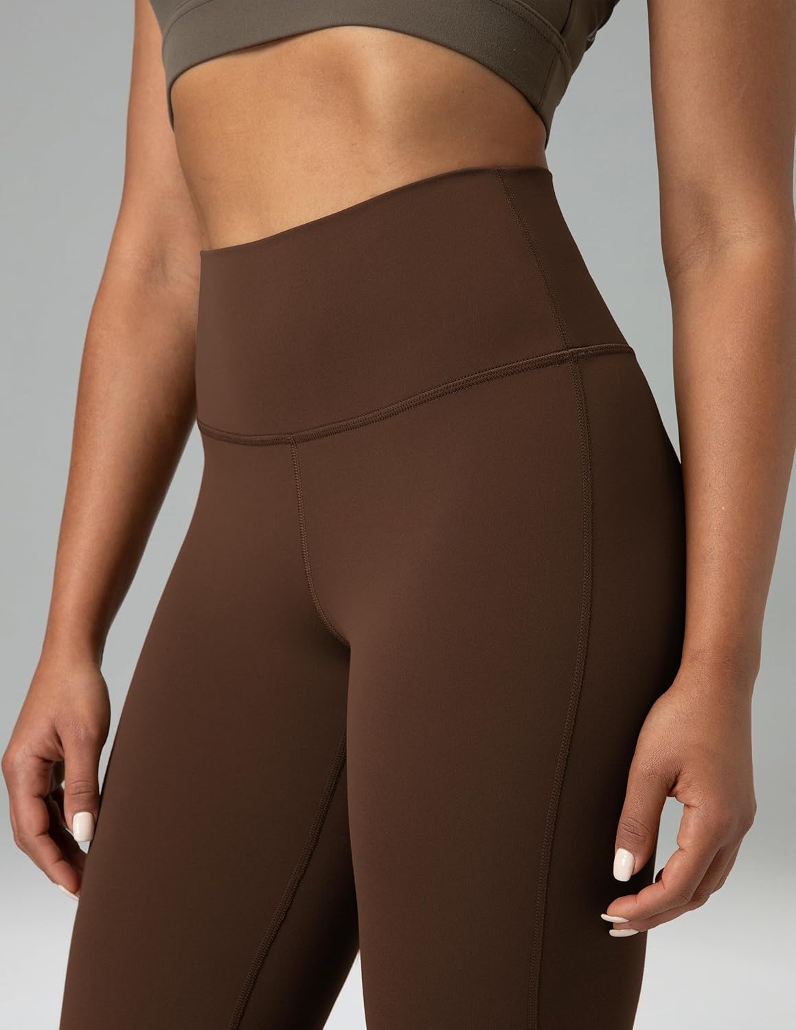 image:imageColorfulkoala Womens Dreamlux Workout Flared Leggings High Waisted Wide Leg Bootcut Yoga Pants 295 315 InseamRoasted Chestnut