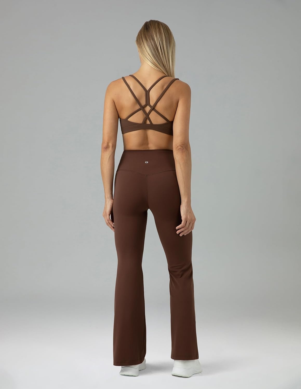 image:imageColorfulkoala Womens Dreamlux Workout Flared Leggings High Waisted Wide Leg Bootcut Yoga Pants 295 315 InseamRoasted Chestnut