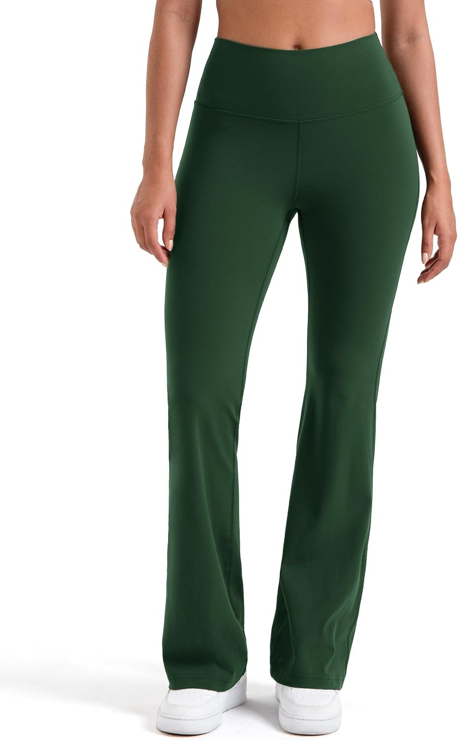 image:imageColorfulkoala Womens Dreamlux Workout Flared Leggings High Waisted Wide Leg Bootcut Yoga Pants 295 315 InseamRosin