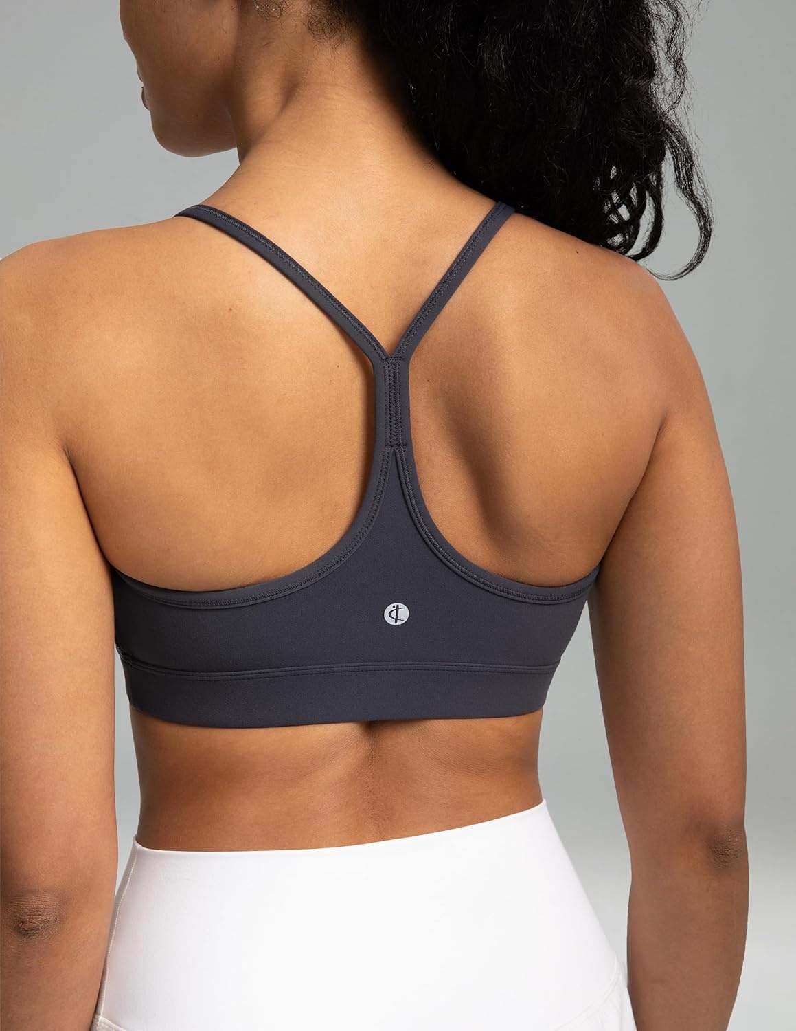 image:imageColorfulkoala Womens Dreamlux Y Back Sports Bra Low Impact Padded Workout Top with Built in Bra AC CupsBlue Ink