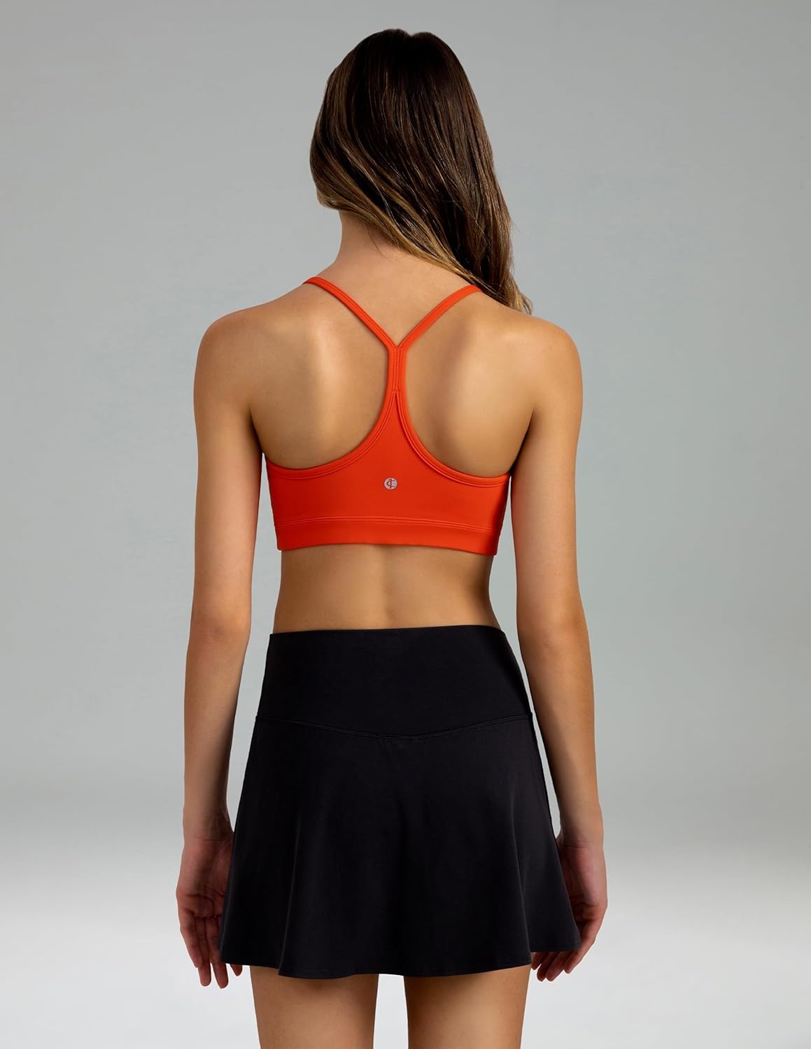 image:imageColorfulkoala Womens Dreamlux Y Back Sports Bra Low Impact Padded Workout Top with Built in Bra AC CupsCherry Tomato