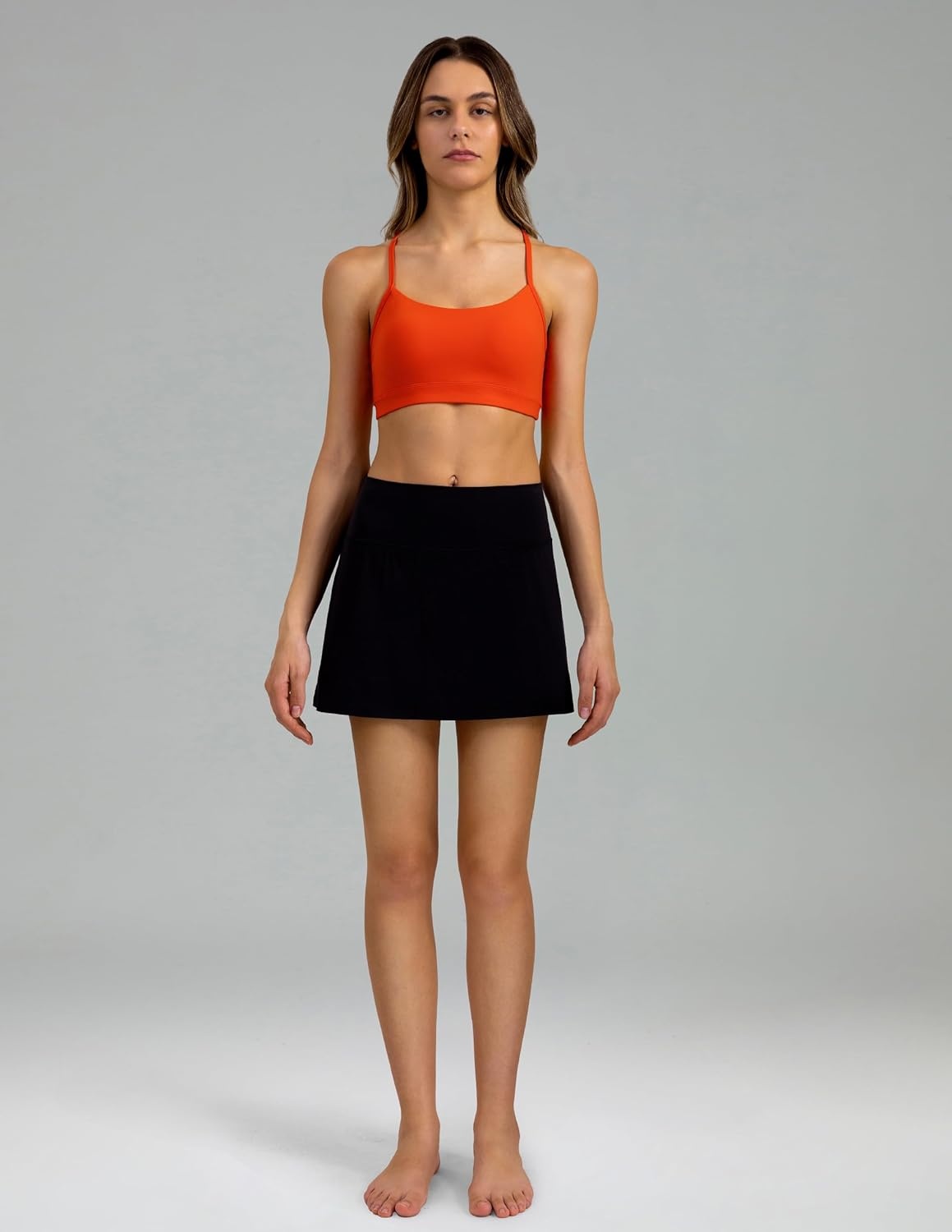 image:imageColorfulkoala Womens Dreamlux Y Back Sports Bra Low Impact Padded Workout Top with Built in Bra AC CupsCherry Tomato