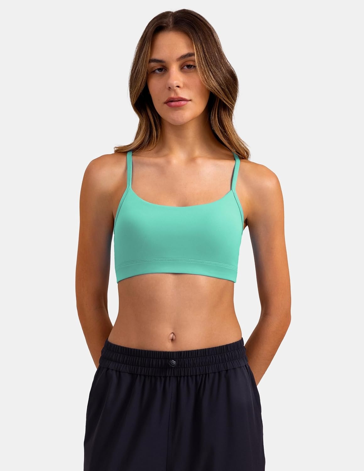 image:imageColorfulkoala Womens Dreamlux Y Back Sports Bra Low Impact Padded Workout Top with Built in Bra AC CupsCockatoo